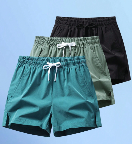 3pcs/Set Men Athletic Shorts